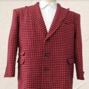 Houndstooth Overcoat - Houndstooth Topcoat - Houndstooth Checker Car Coat - Peak